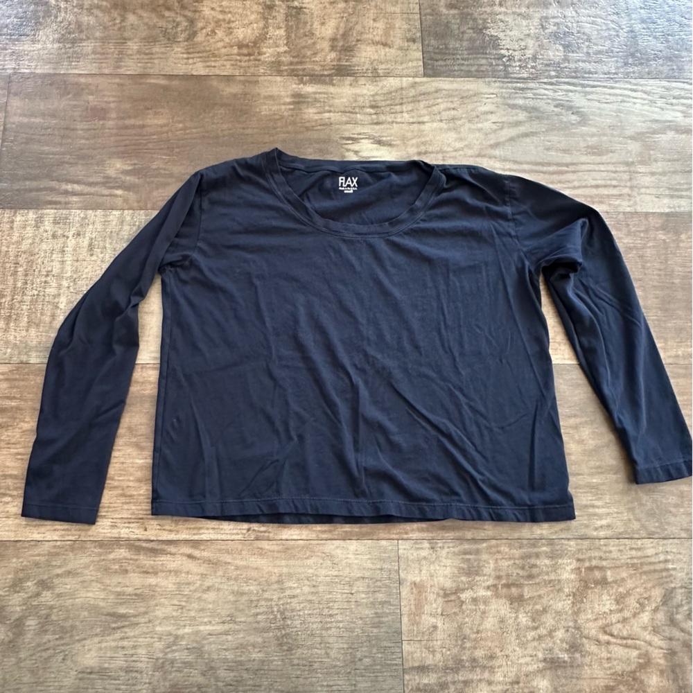 Navy blue FLAX long sleeved tee